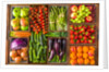 Fruit and vegetables in boxes by Assaf Frank